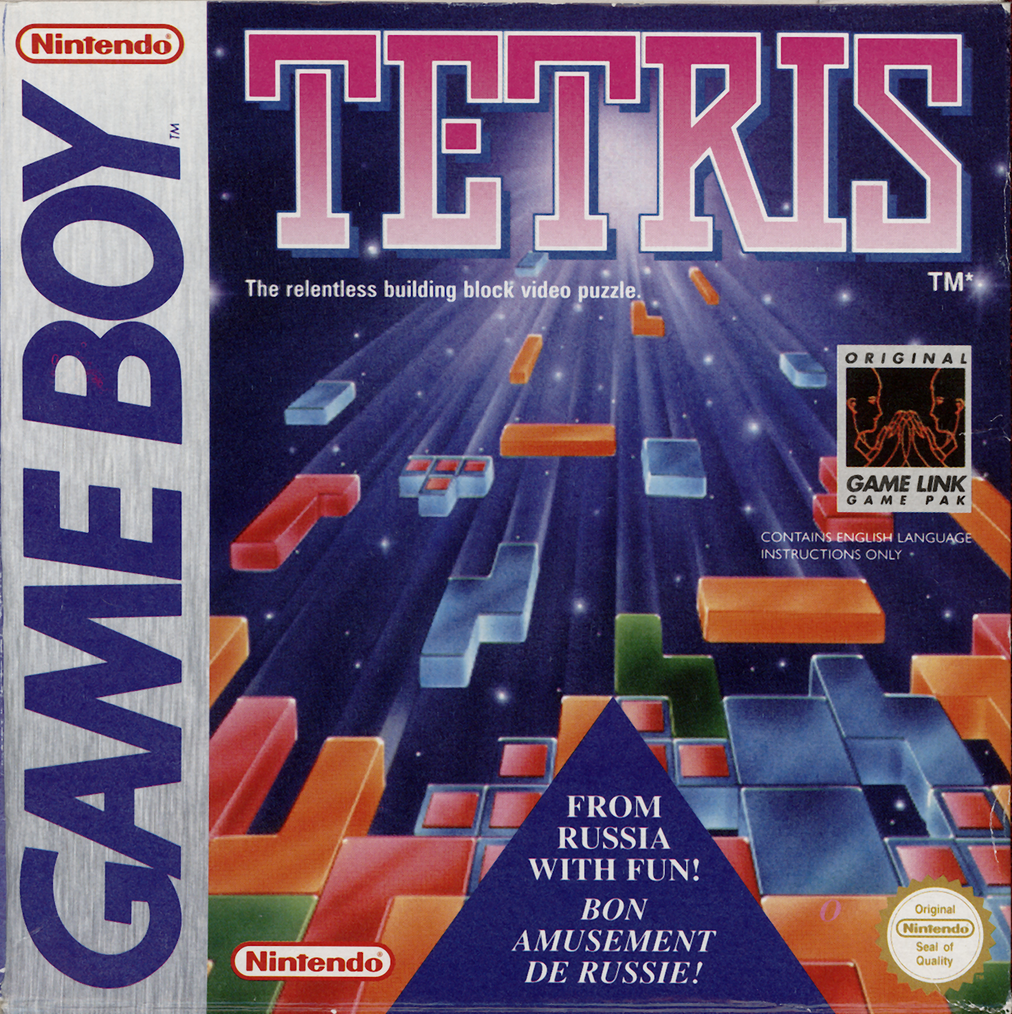 Capa de Tetris para Game Boy